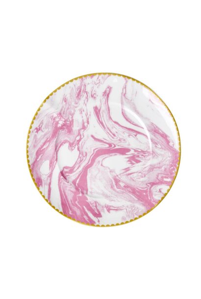 Lunchbord Marble Bubblegum Roze