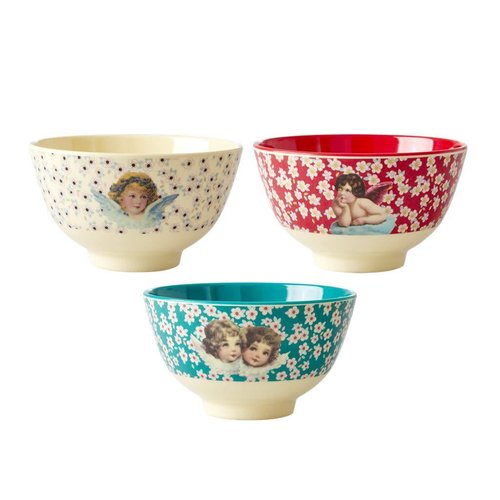 Rice Melamine kom small Engel / Kerstmis 18