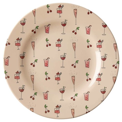 Rice Melamine lunch bord Pink Cocktail