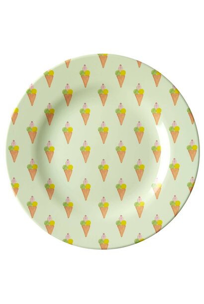 Melamine lunch plate Ice Cream