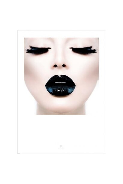 Poster 50x70 Wall Art Black Lips