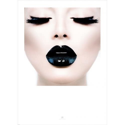 Incado Plakat 50x70 Wandkunst Black Lips