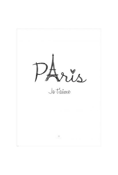 Poster 50x70 Wall Art Paris