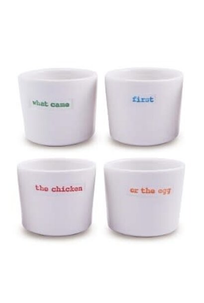 Egg cups set/4 What came first...