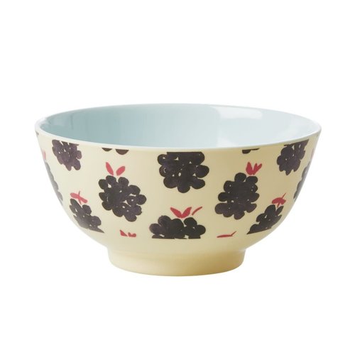 Rice Melamine bowl Blackberry