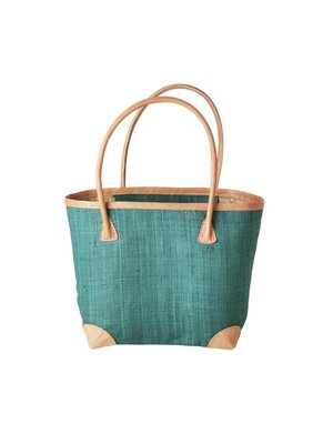 Rice Shopper mit Lederdetails Jadegreen M