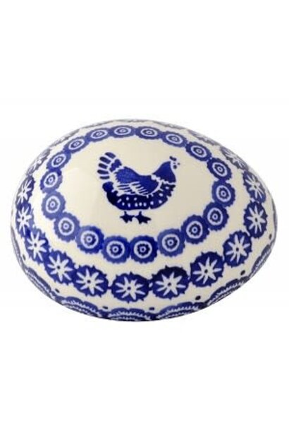 Ceramic Egg / Ei Blue Hen border