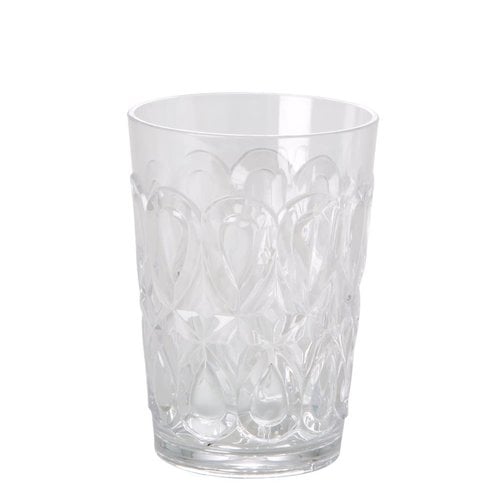 Rice Waterglass tumbler Swirly clear