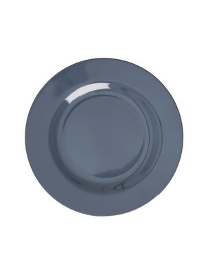 Rice Melamine lunch plate Dark Grey