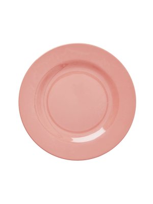 Rice Melamine lunch plate True Coral