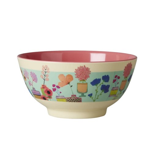 Rice Melamine Kom Flower Display Rice Melamine Kom Flower Display