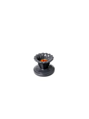 Rice Candle stick ceramic dark grey