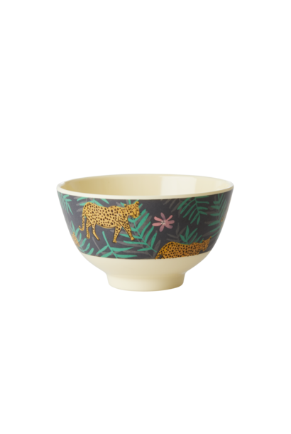 Melamine Schale small Leopard & Leaves