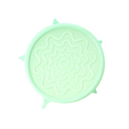 Rice Silicone Deksel voor Medium melamine kom Pastel Groen Rice Silicone Deksel voor Medium melamine kom Pastel Groen