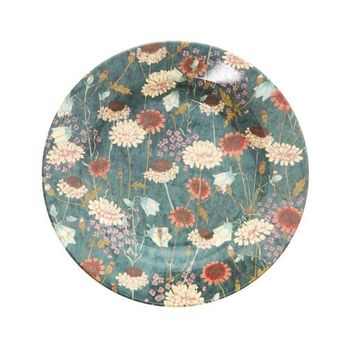 Rice Melamine lunch bord Fall Flower Rice Melamine lunch bord Fall Flower
