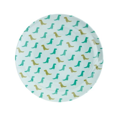 Rice Melamine Kids lunch plate Dino Rice Melamine Kids lunch plate Dino