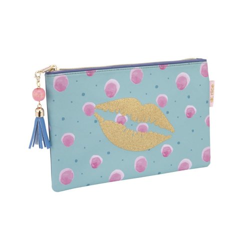 Rice Etui Dusty Blue Watercolor Splash Rice Etui Dusty Blue Watercolor Splash