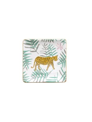 Rice Jewelery dish Leopard and Leaves