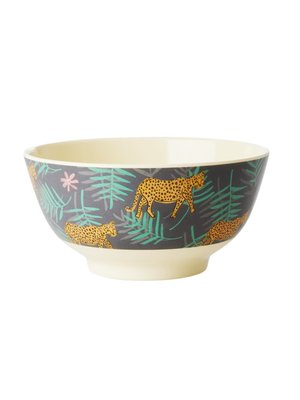Rice Melamine Schale Leopard and Leaves