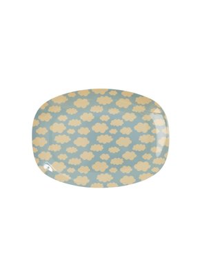 Rice Melamine ovaal bord small Cloud