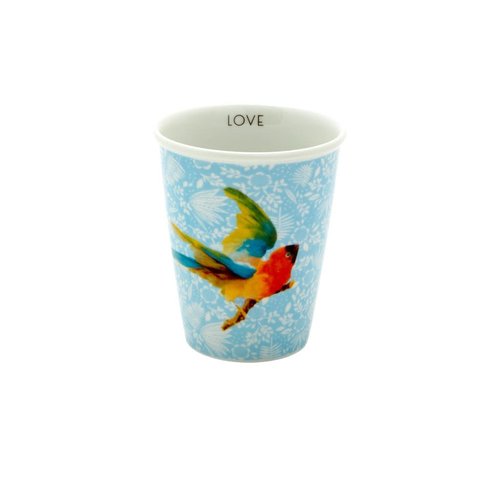 Rice Mok 225ml Blue Fern & Flower & Bird Rice Mok 225ml Blue Fern & Flower & Bird