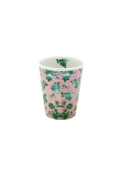 Mug 225ml Pink Green Rose