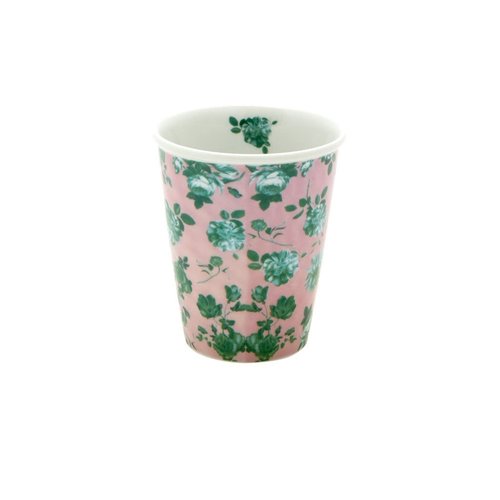 Rice Mug 225ml Pink Green Rose