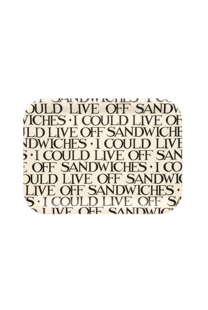 Melamine dienblad large Black Toast