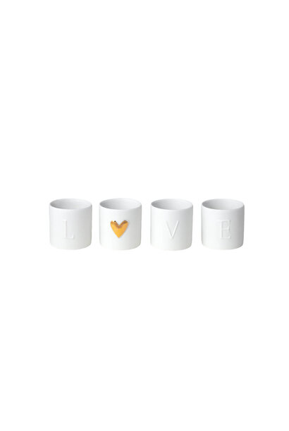 Love ligths Set of 4pcs