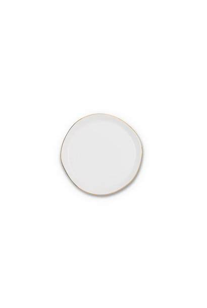 Dessert plate Good Morning White