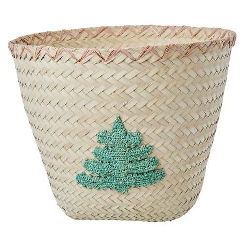 Rice Raffia Basket Tree