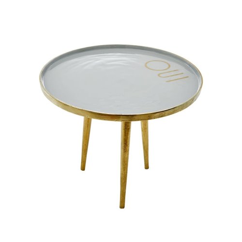 Rice Side Tafel metaal small Winter Skye Blue OUI Rice Side Tafel metaal small Winter Skye Blue OUI
