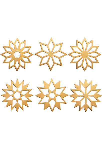 Table stars Set gold matt