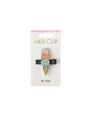 Rice Hair clip Ice Cream blue