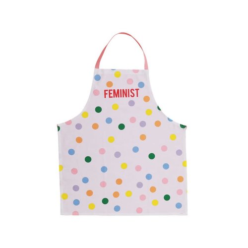 Rice Apron Dots and FEMINIST