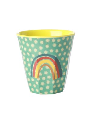 Rice Melamine cup Rainbow & Stars