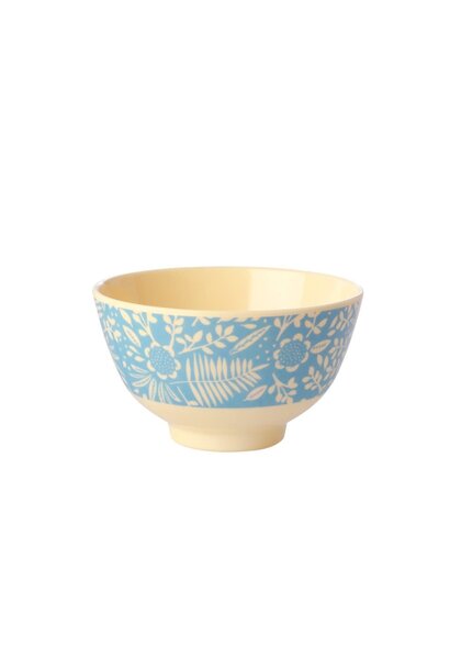Melamine kom small Fern & Flower blauw