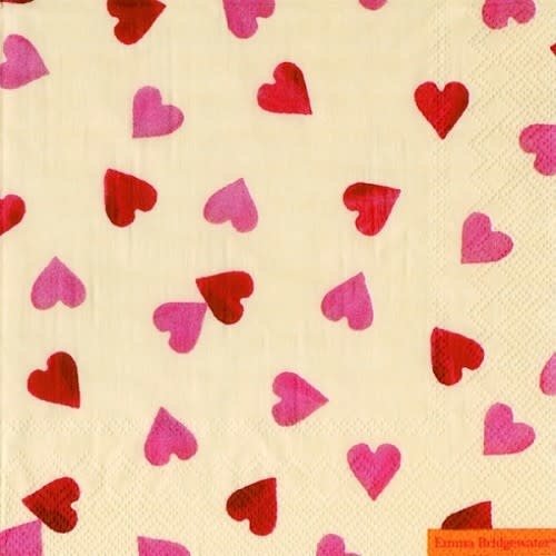 Cocktail Servet Pink Hearts Cocktail Servet Pink Hearts