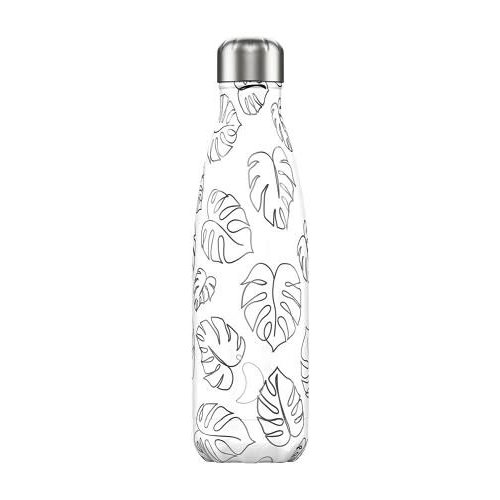 Chilly's Bottle Chilly's Bottle 500ml Line Drawing Leaves Chilly's Bottle Chilly's Bottle 500ml Line Drawing Leaves