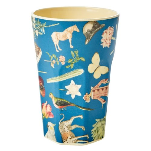 Rice Melamine Tall beker Art Blue Rice Melamine Tall beker Art Blue