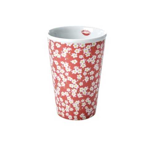 Rice Mug 300ml Dusty Rose Small Flower