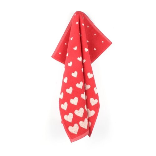 Bunzlau Castle Keuken handdoek Hearts Red Bunzlau Castle Keuken handdoek Hearts Red