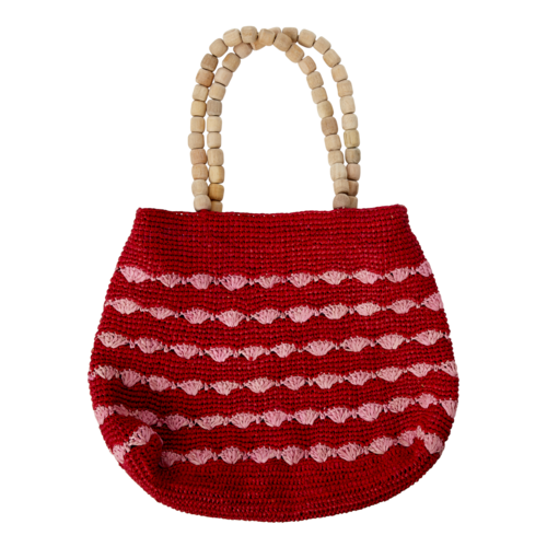 Rice Curry by Selma - Vibeke tas / bag Red with Pink