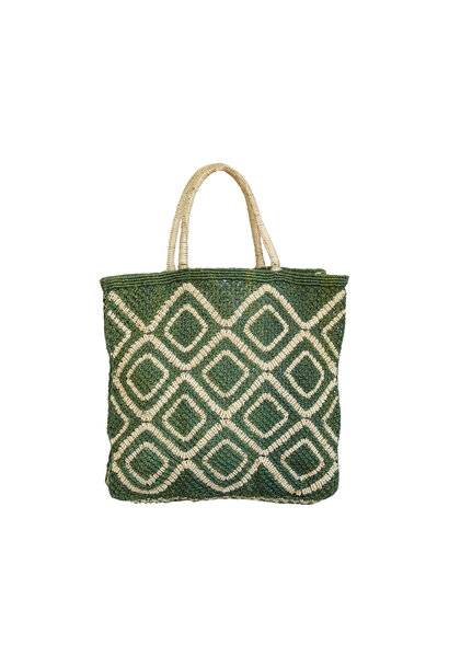 Shopper Jute L Ingrid forest/natural