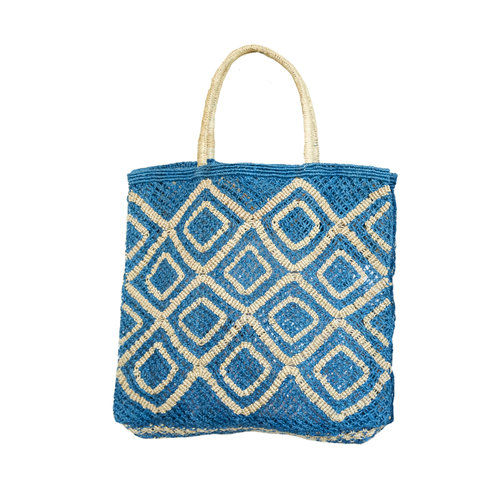 the Jacksons Shopper Jute L Ingrid ocean/natural