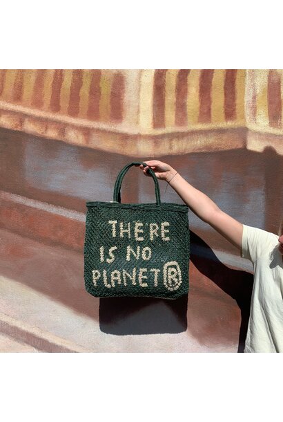 Shopper Jute L There is No Planet B forest/natural