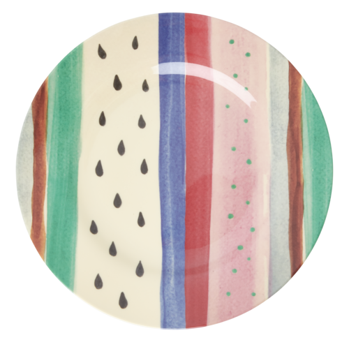 Rice Melamine diner bord Louises Stripe Rice Melamine diner bord Louises Stripe