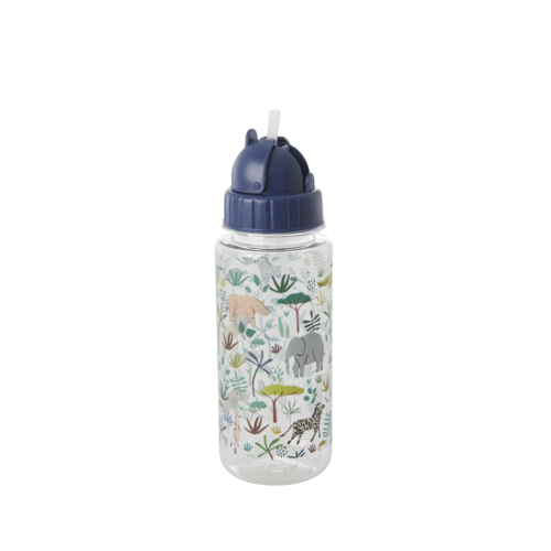 Rice Drinkfles plastic Jungle Animals groen