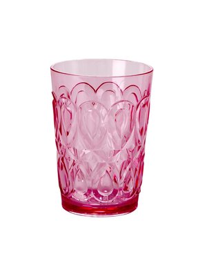 Rice Wasserglas Tumbler Swirly rosa