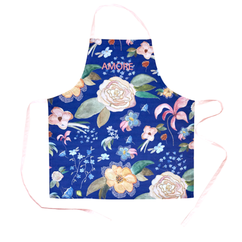 Rice Apron Selmas Fall Flower Print Rice Apron Selmas Fall Flower Print